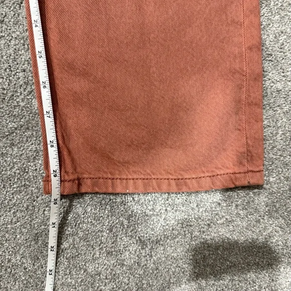 90’s Baggy Aeropostale Rust Orange Distressed Straight Jeans, Women’s 4R - Picture 7 of 12